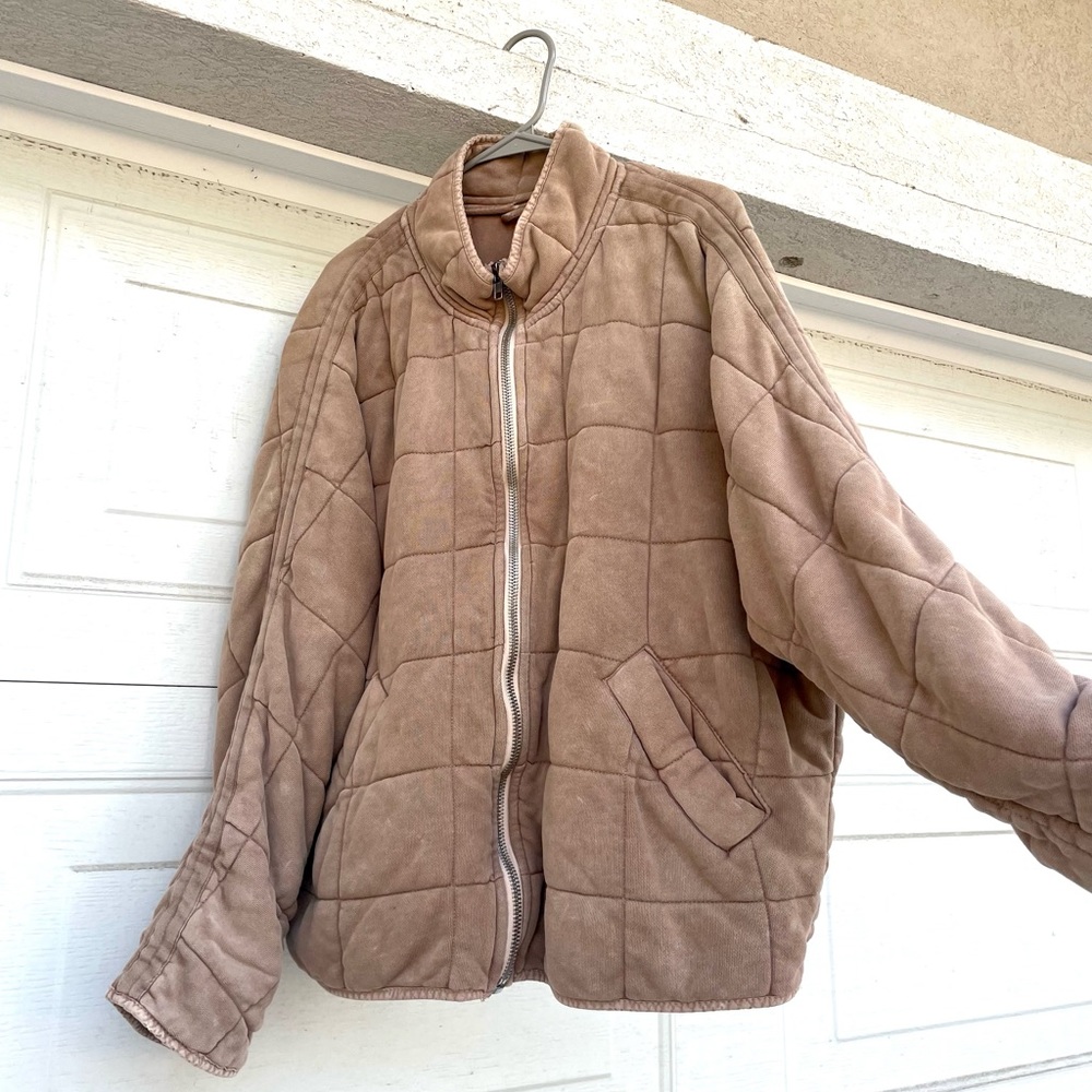 Free people Dolman Quilted Knit Jacket | Womens M